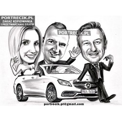 copy of Karykatura ślubna z...