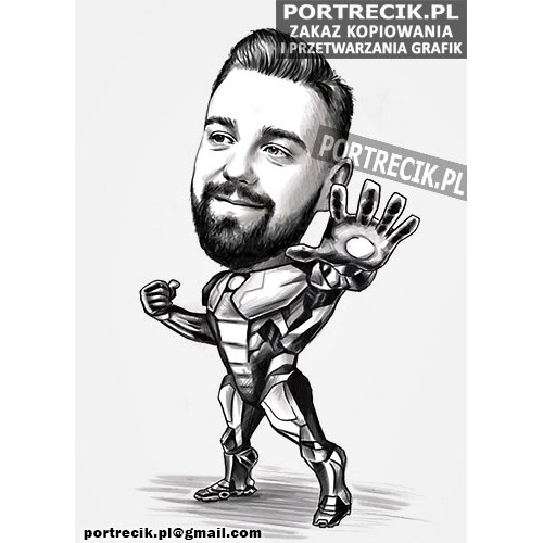 Karykatura Iron Mana