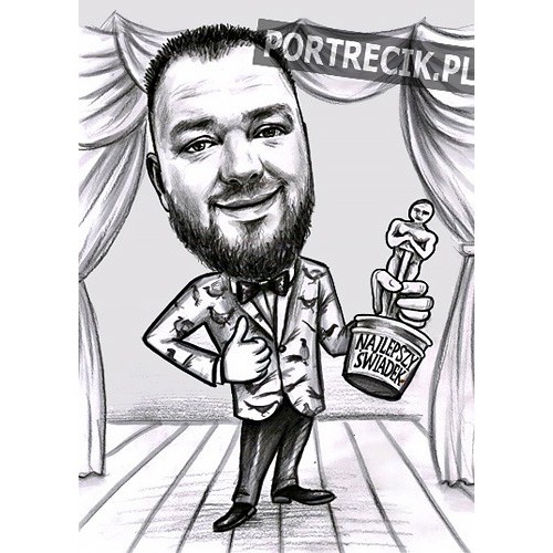 Karykatura świadka - oscar Najlepszy Świadek