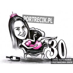 Karykatura urodzinowa na...