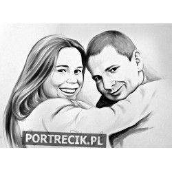 Portret pary na walentynki