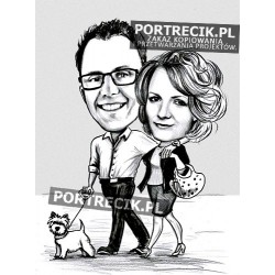 Para na spacerze z psem