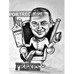 Karykatura szefa - prezesa