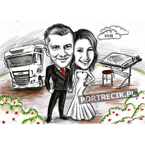 Para młoda: tirowiec i architekt