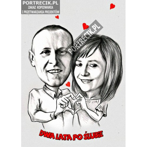 Karykatura na rocznicę ślubu