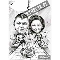 Karykatura na rocznicę ślubu - w więzieniu